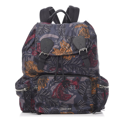 Burberry Nylon Beasts Print Large Rucksack Backpack Blue 1 of 11
