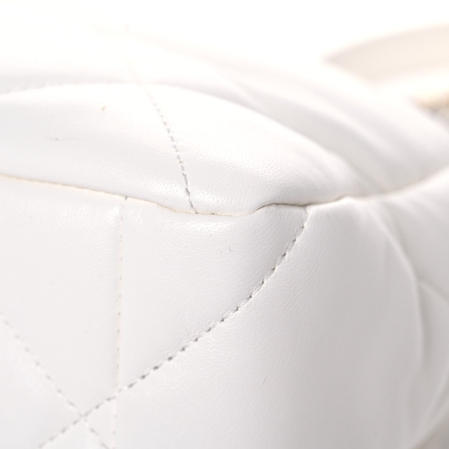 Chanel Lambskin Quilted Large Chanel 19 Flap White 11 of 12