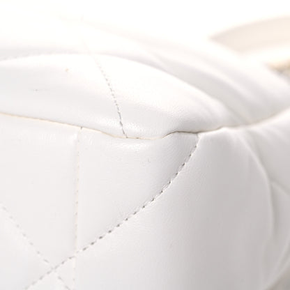 Chanel Lambskin Quilted Large Chanel 19 Flap White 11 of 12