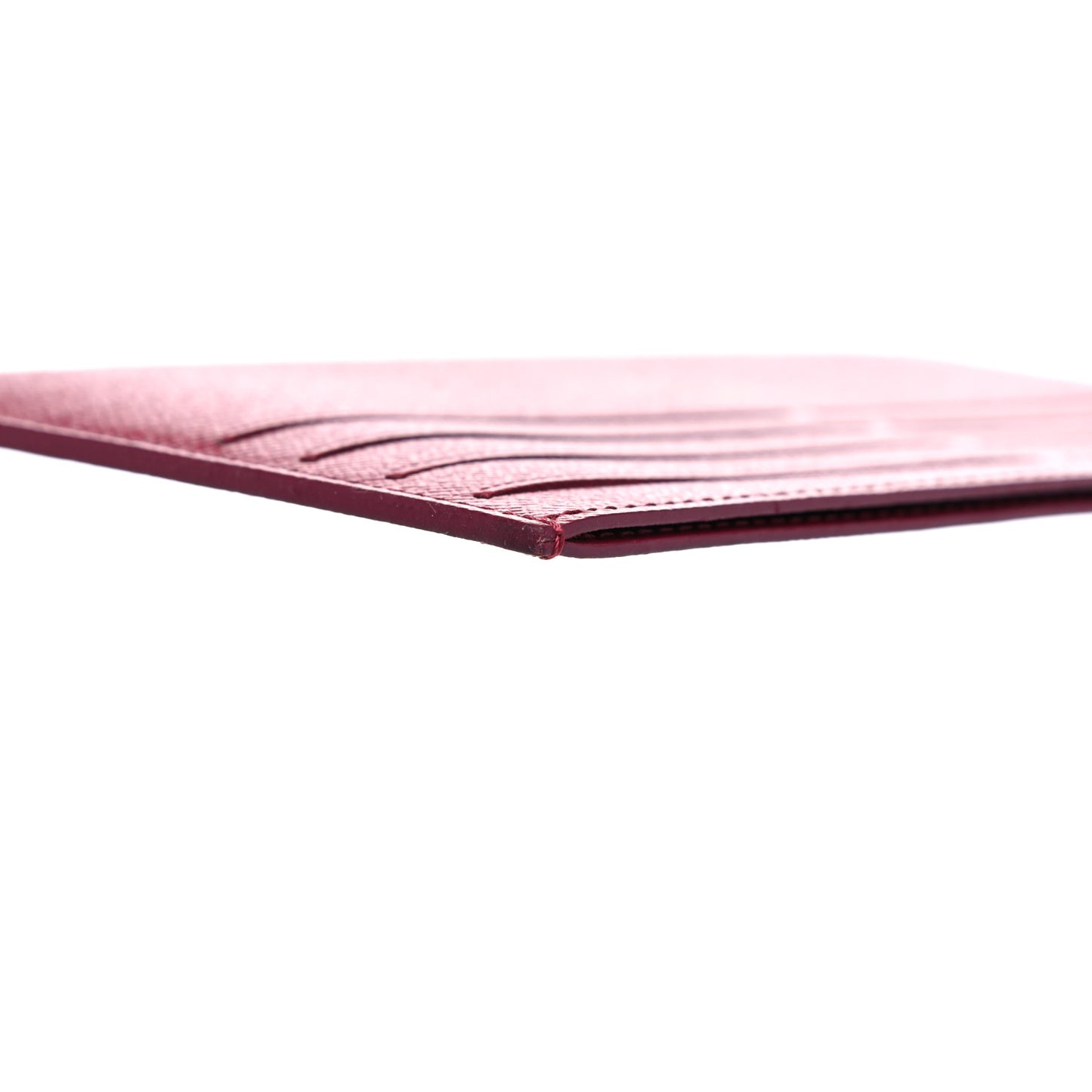 Calfskin Felicie Card Holder Insert Fuchsia