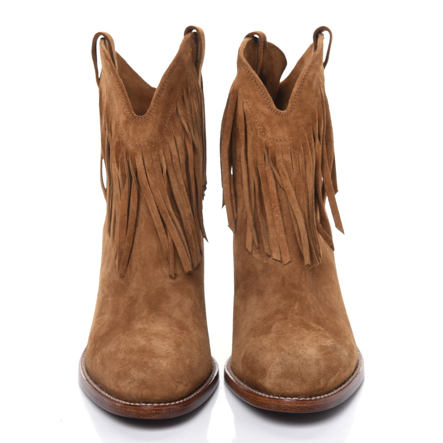 Suede Fringe Curtis 80 Ankle Boots 39 Light Tan
