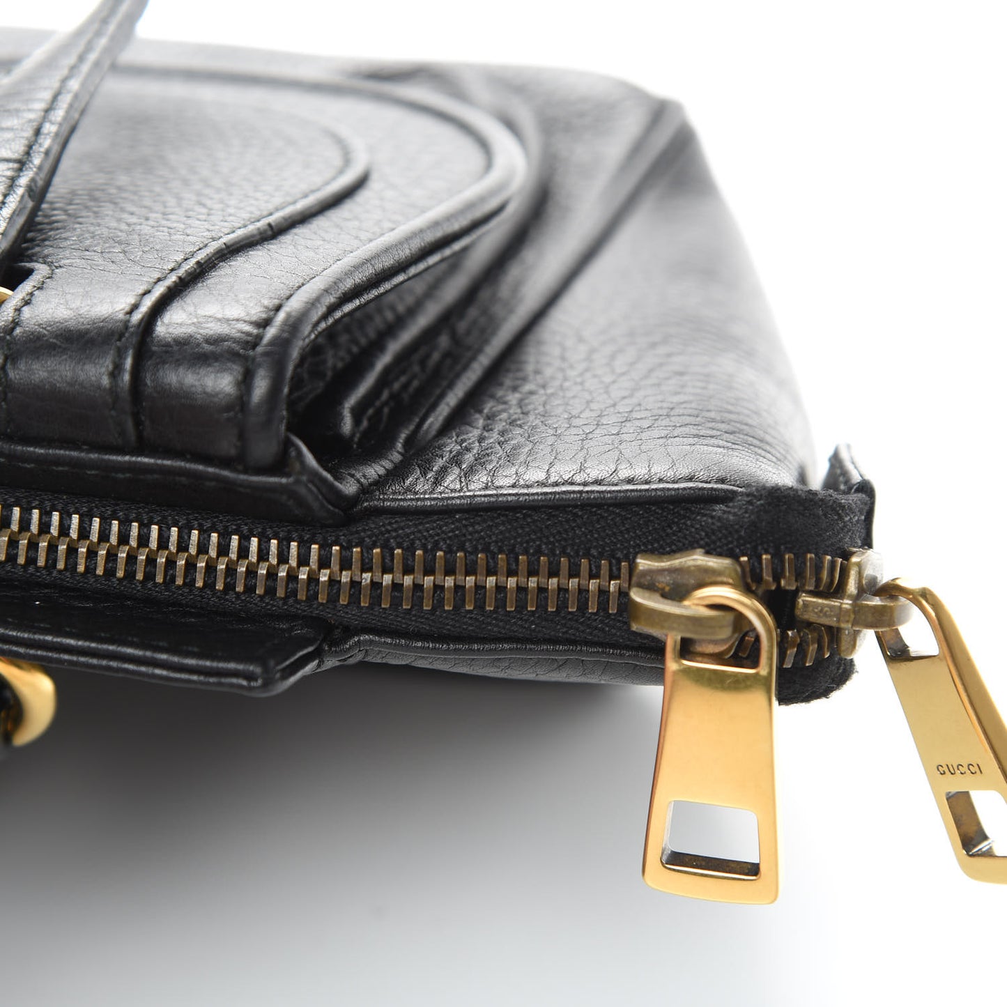 Pebbled Calfskin Small 1973 Top Handle Satchel Black