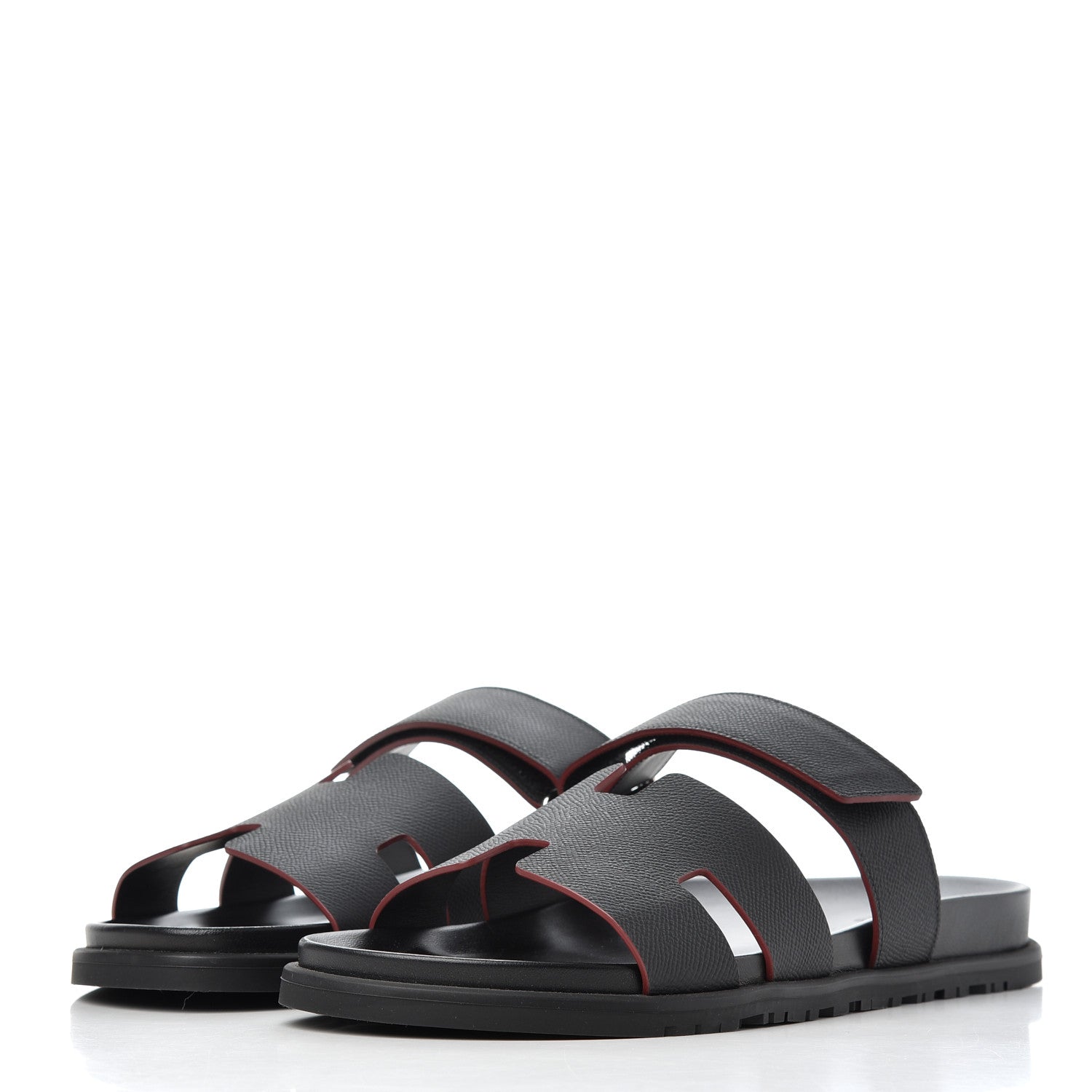 Hermes Epsom Mens Chypre Sandals 45 Black 3 of 13
