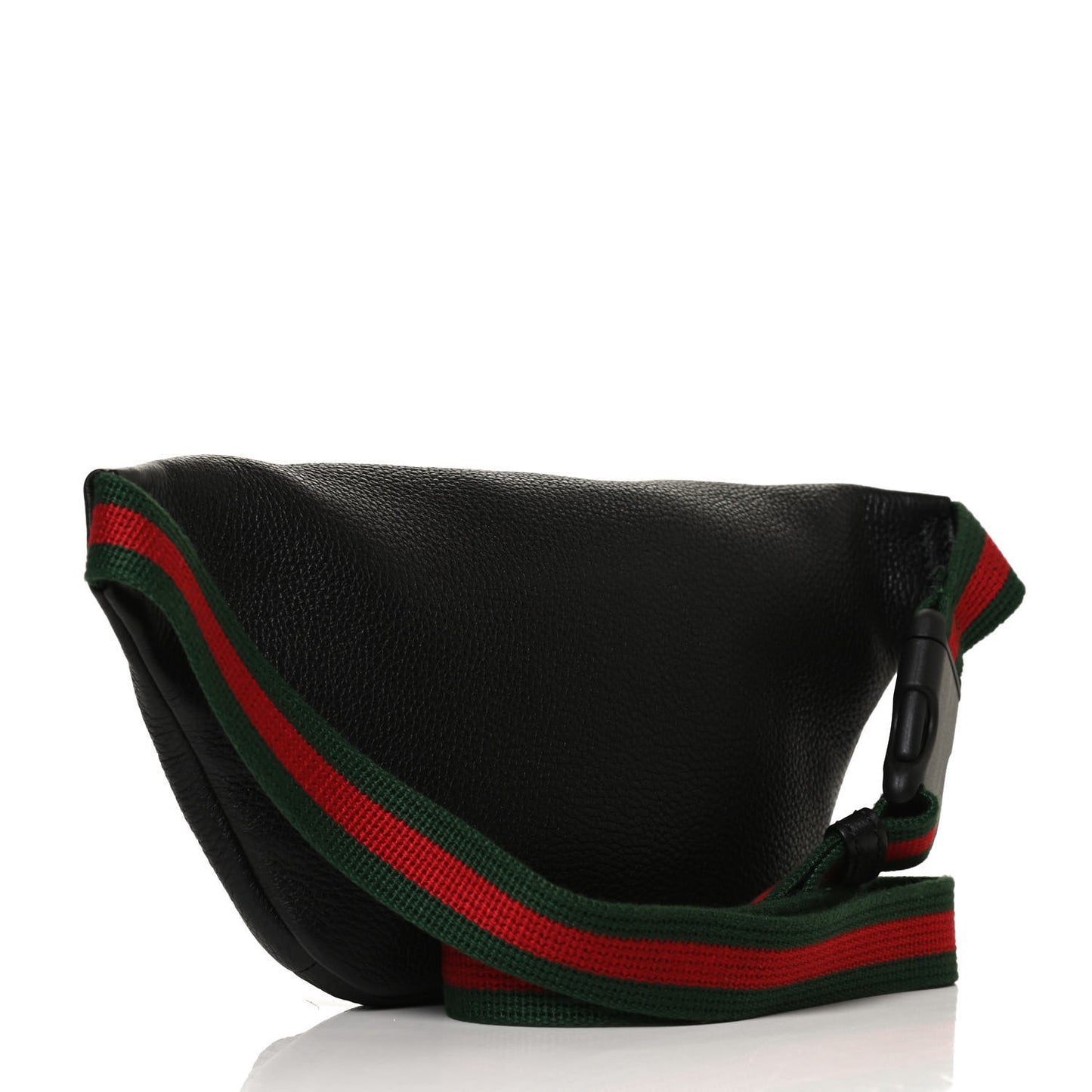 Grained Calfskin Small Logo Belt Bag Black
