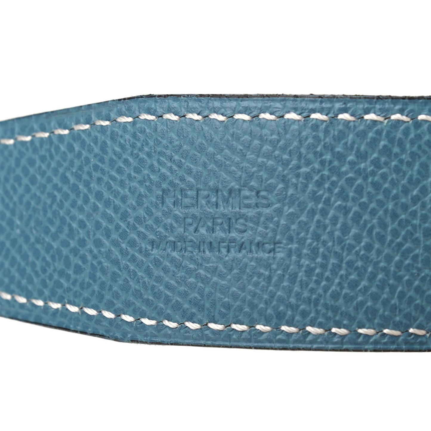 Epsom Swift 32mm Belt Strap 90 Blue Jean White