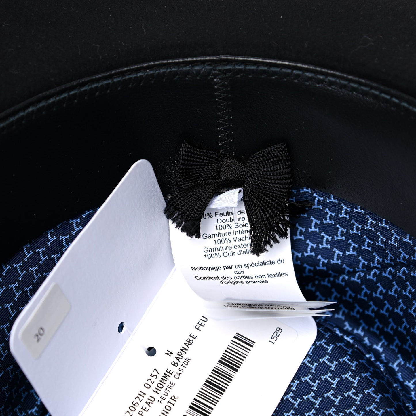 Felt Alligator Mens Barnabe Hat 57 Black