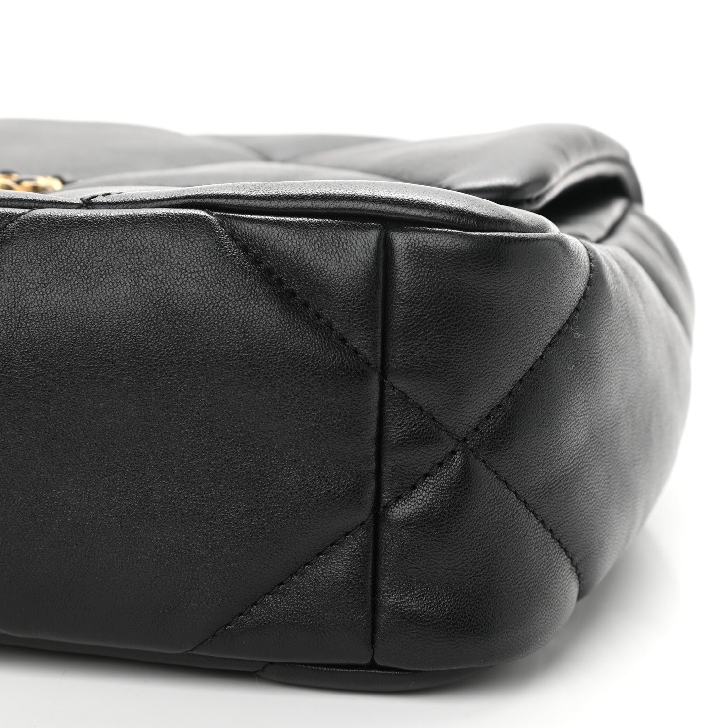 Chanel Goatskin Quilted Medium Chanel 19 Flap Black 10 of 12