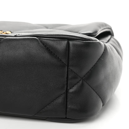 Chanel Goatskin Quilted Medium Chanel 19 Flap Black 10 of 12