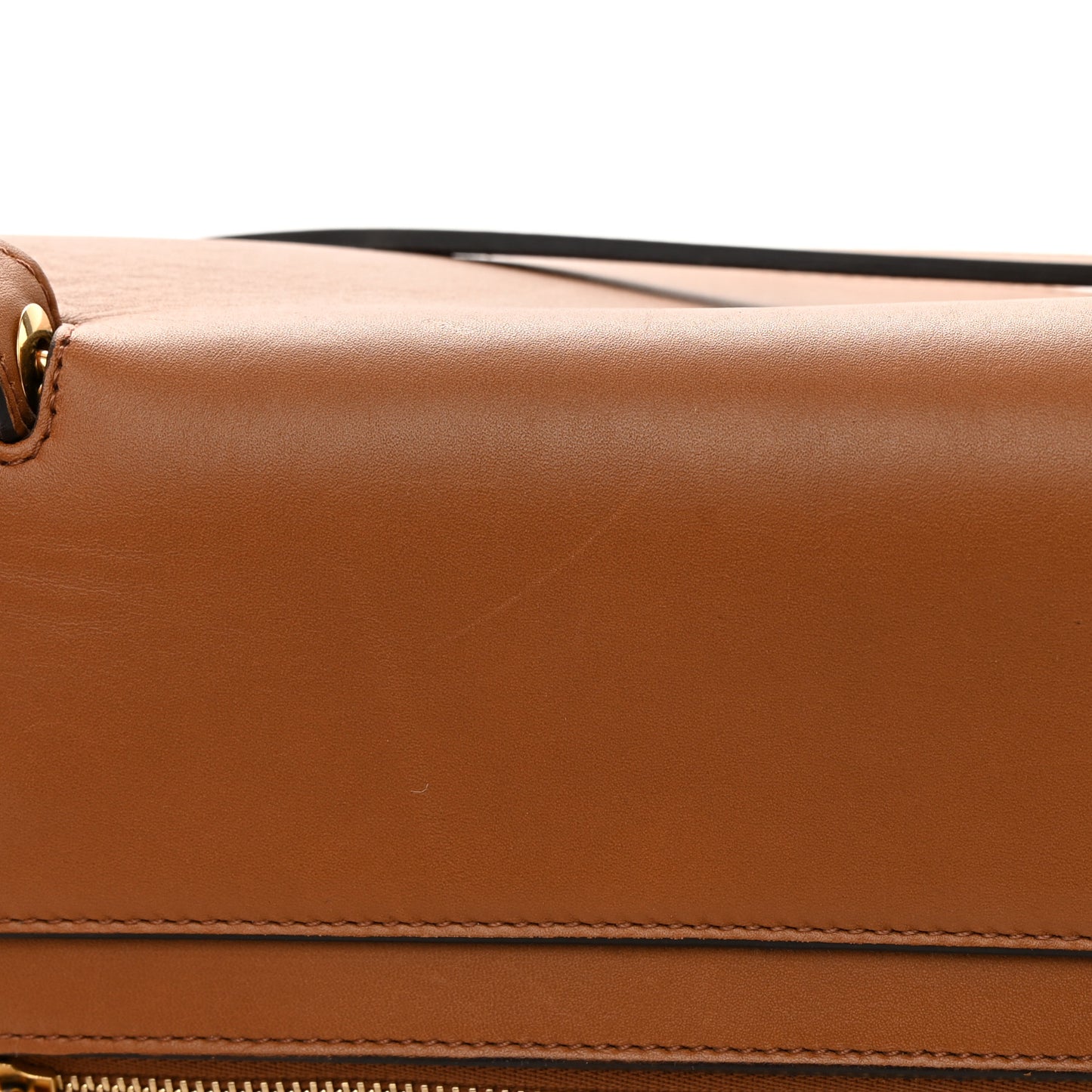 Natural Calfskin Large Belt Bag Tan