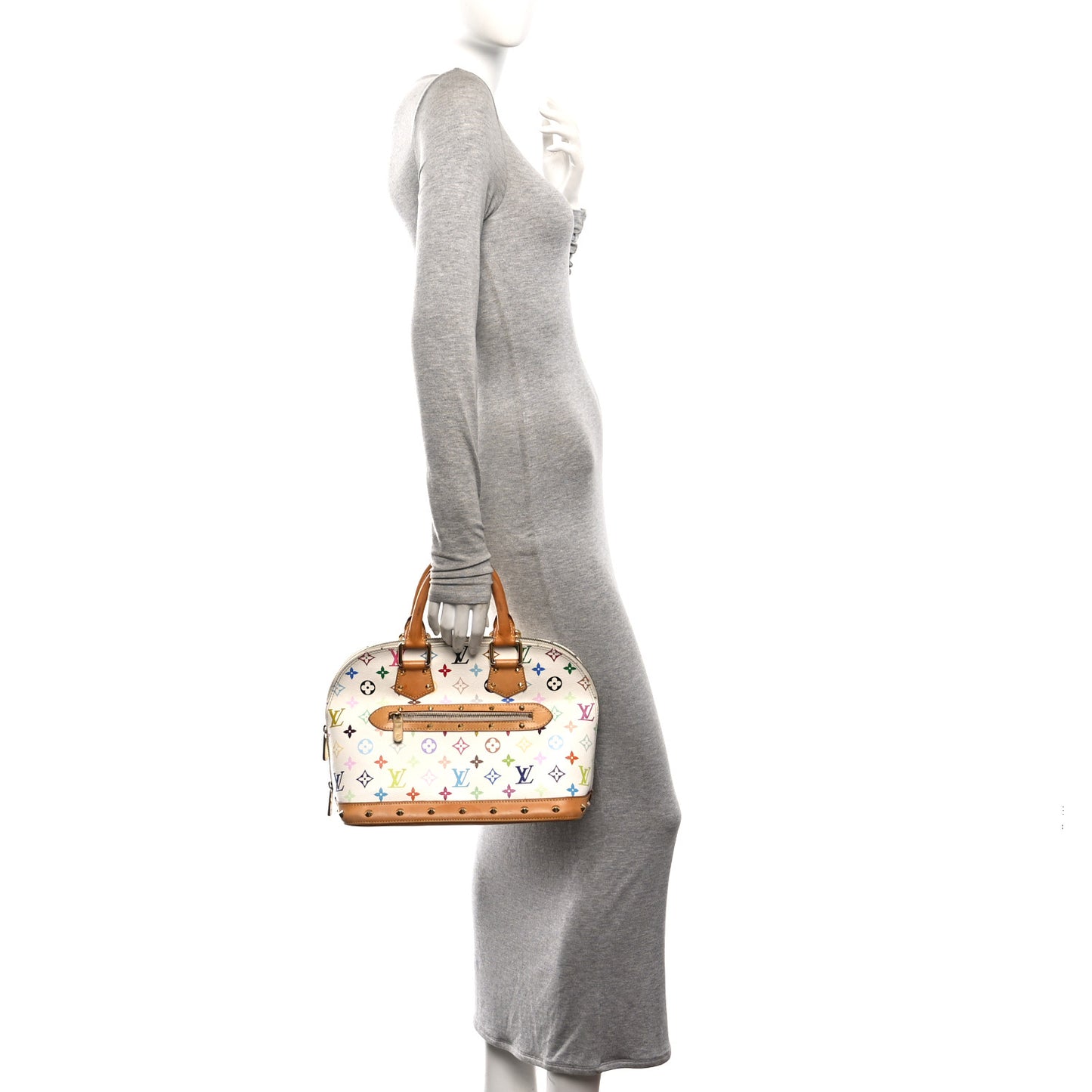 Monogram Multicolor Alma PM White