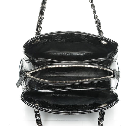 Chanel Patent Quilted Tote Black 5 of 7