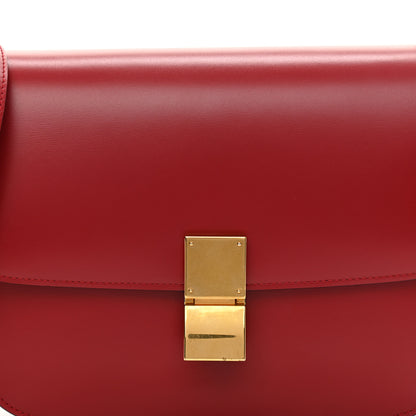 Celine Box Calfskin Medium Classic Box Flap Bag Red 9 of 9