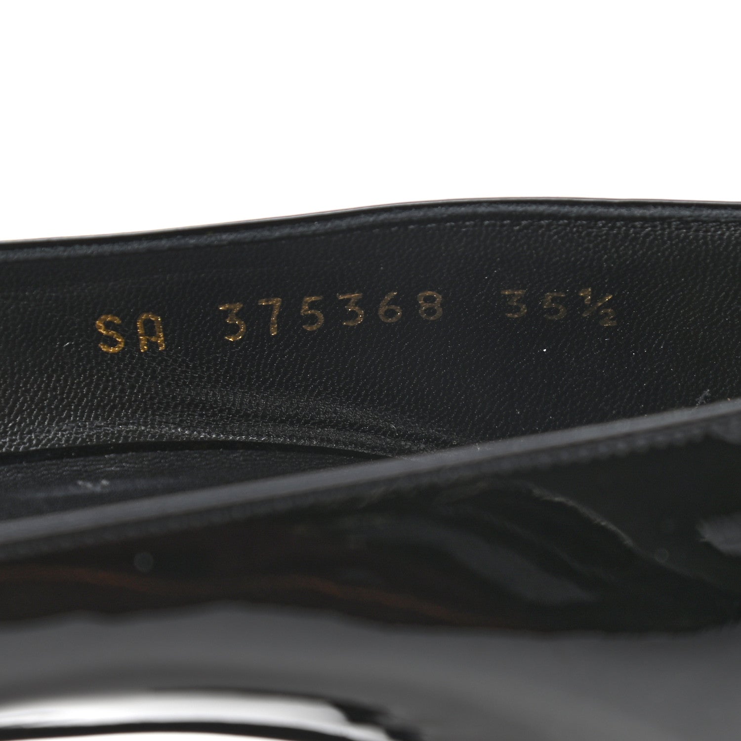 Saint Laurent Patent Classic Paris 105 Escarpin Pumps 35.5 Black 8 of 8