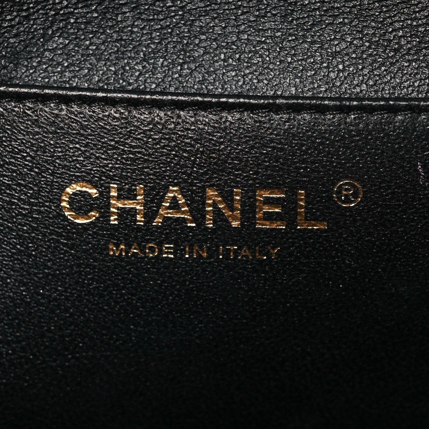 Caviar Quilted Clutch With Chain Flap Black