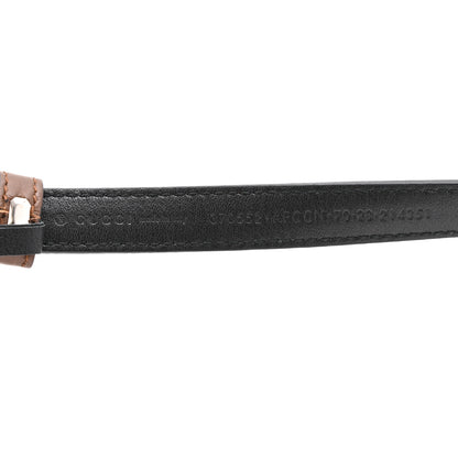 Gucci Moon Calfskin Nickel Interlocking G 20mm Belt 70 28 Brown 5 of 5