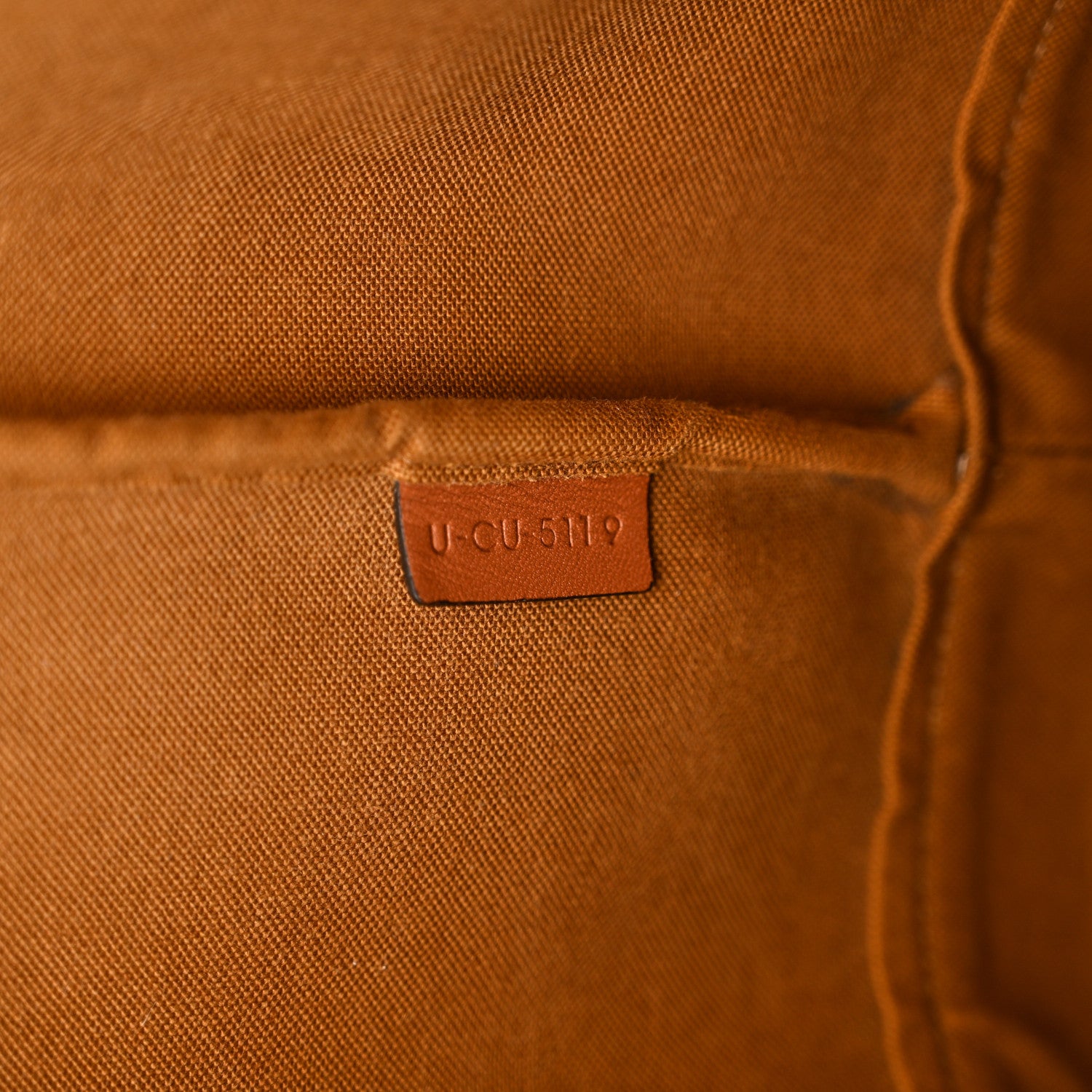 Celine Triomphe Canvas Calfskin Medium Bucket Bag Tan 6 of 15