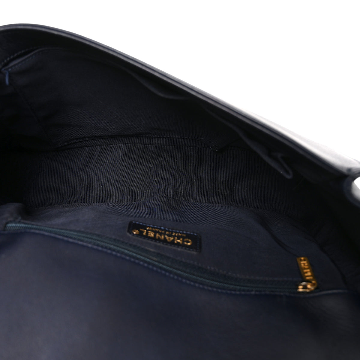Chanel Braided Sheepskin Large Boy Flap Navy 4 of 9