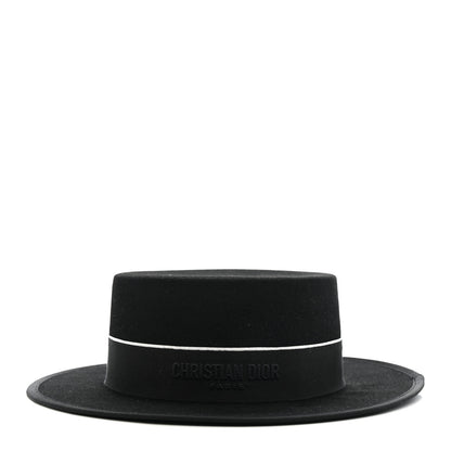 Christian Dior Felt Diorodeo Large Brim Hat 58 Black 4 of 10