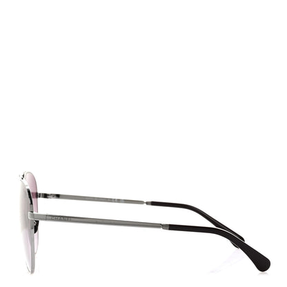 Chanel Pilot Aviator Sunglasses 4279-B Silver 3 of 8