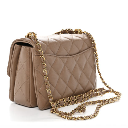 Chanel Caviar Quilted Mini Coco First Flap Beige 3 of 10