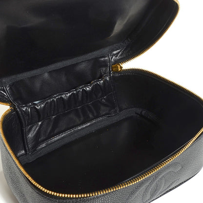 Chanel Caviar Vanity Cosmetic Case Black 6 of 8