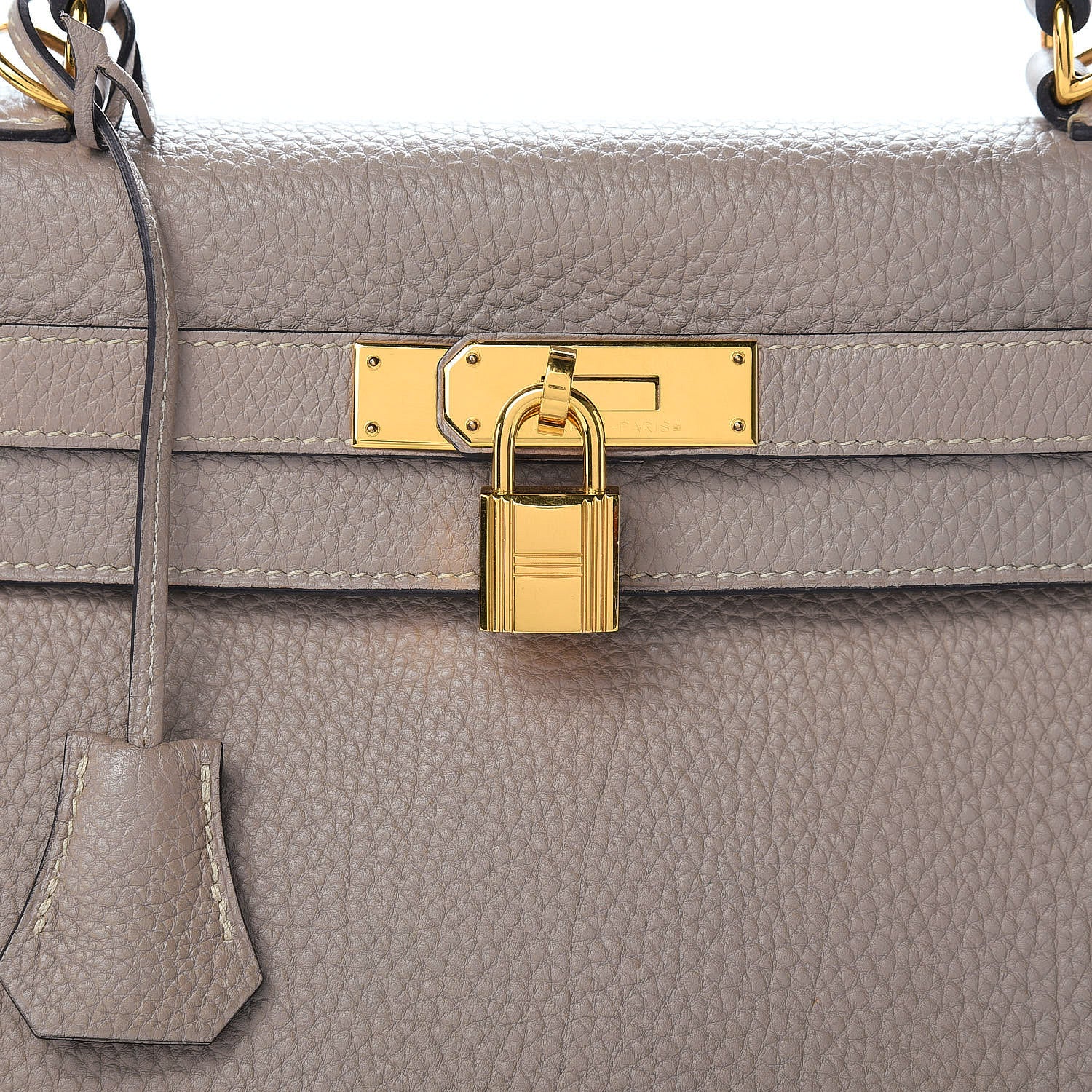 Hermes Togo Kelly Retourne 28 Gris Tourterelle 17 of 19