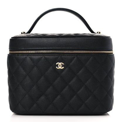 Chanel Caviar Quilted Large Vanity Pouch Black 1 of 12