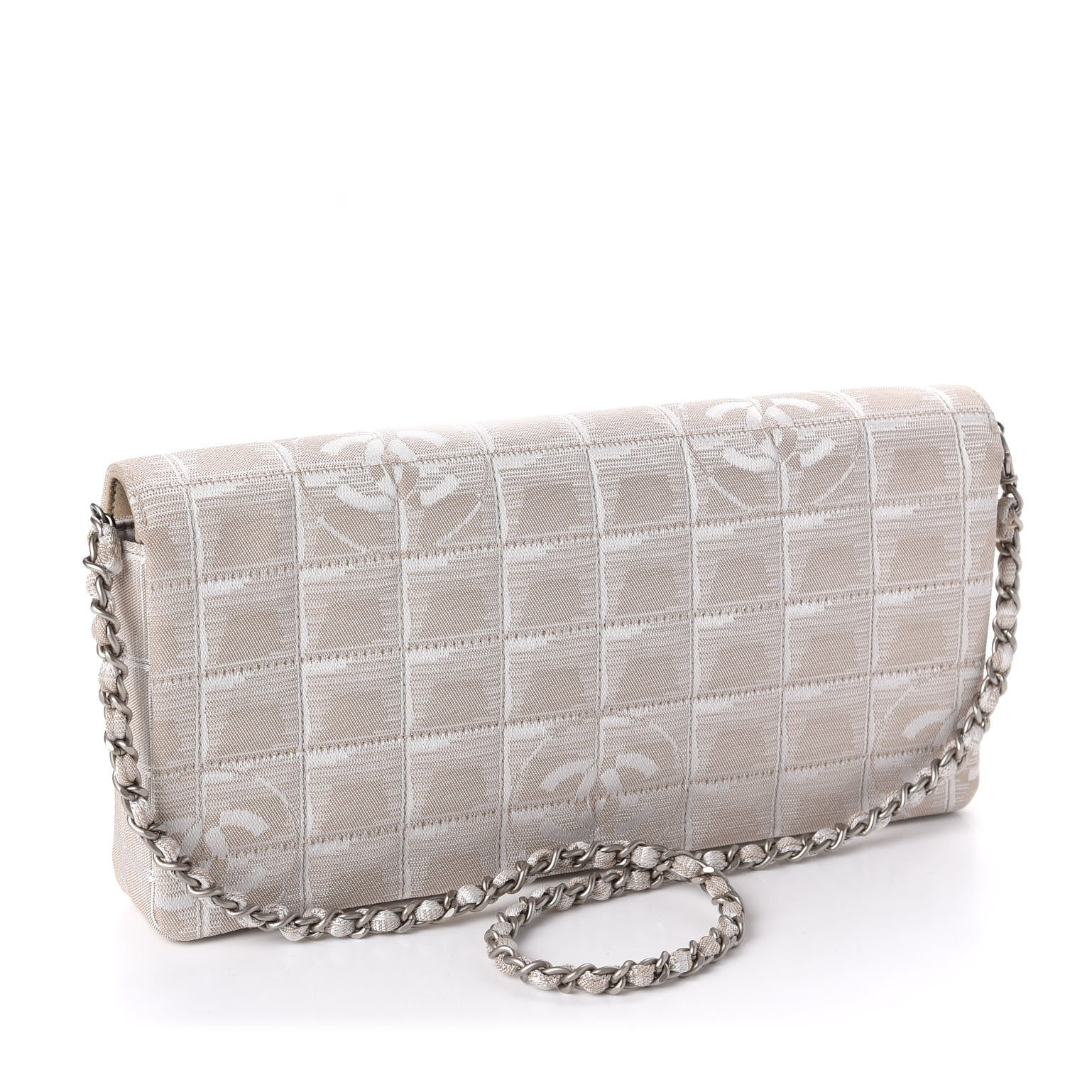 Chanel Nylon Travel East West Flap Beige 3 of 13