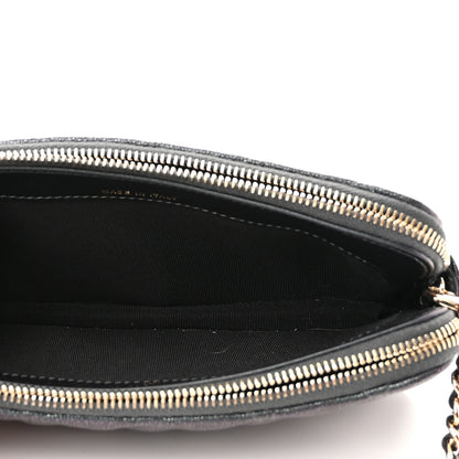 Chanel Iridescent Caviar Quilted Small Clutch With Chain Black 5 of 12