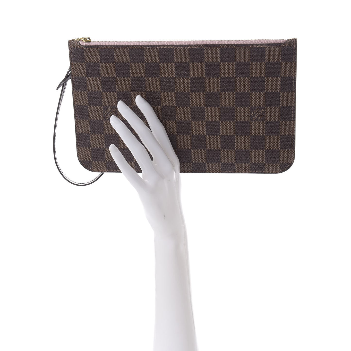 Damier Ebene Neverfull MM GM Pochette Rose Ballerine