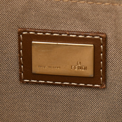 Fendi Zucchino Cuoio Chef Tote Mogano Panna Fango 8 of 13