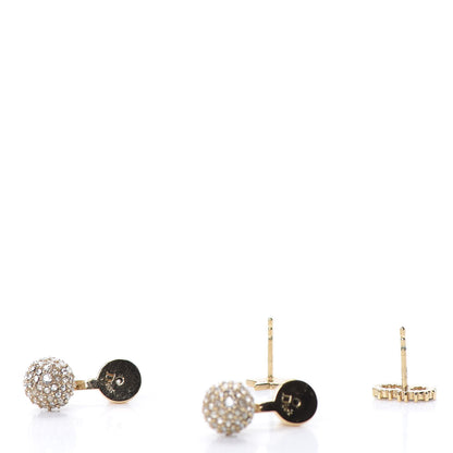 Christian Dior Crystal La Petite Tribale Earrings Gold 3 of 5