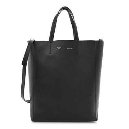 Celine Grained Calfskin Small Vertical Cabas Black 1 of 11