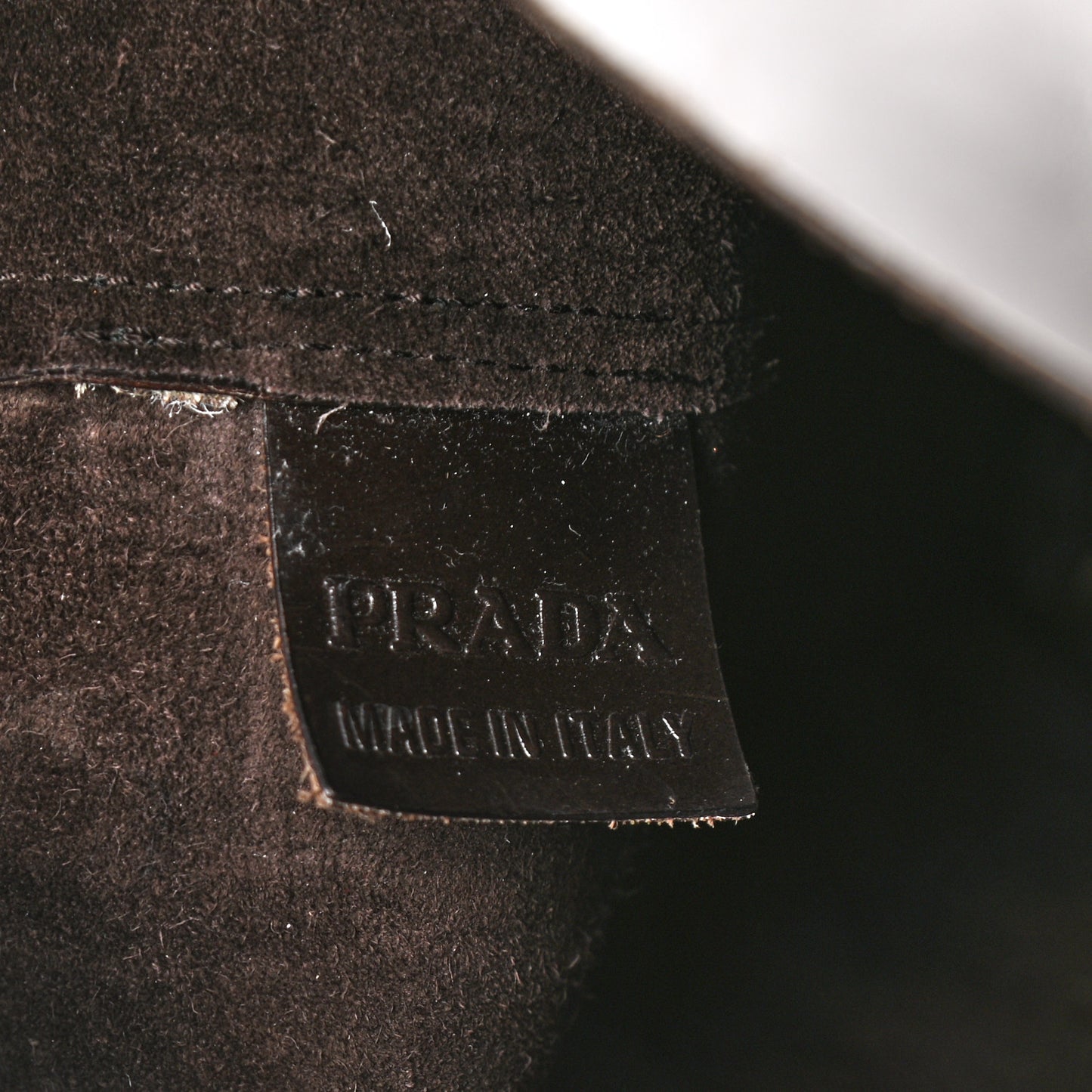 Vitello Lux Logo Tote Dark Brown
