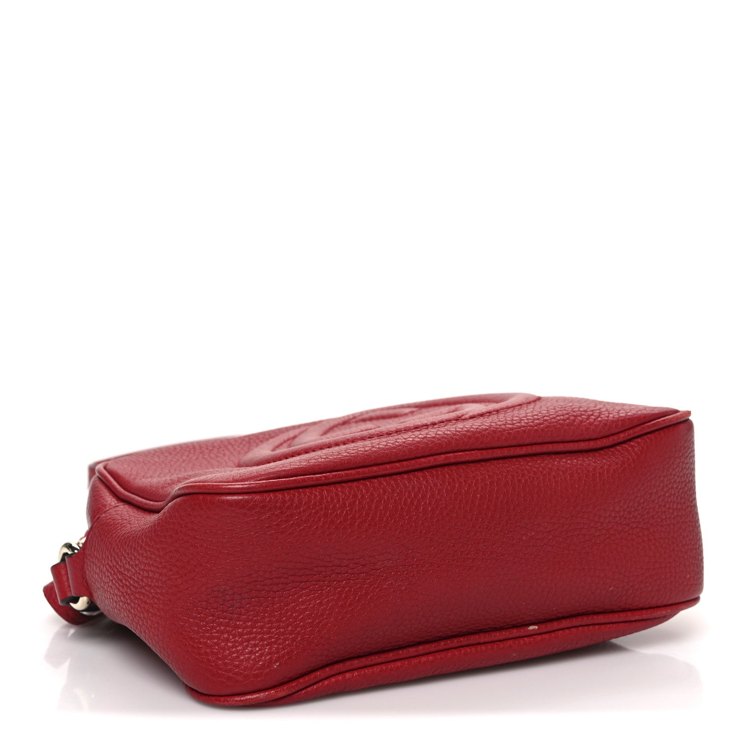 Gucci Pebbled Calfskin Small Soho Disco Bag Vibrant Red 3 of 11