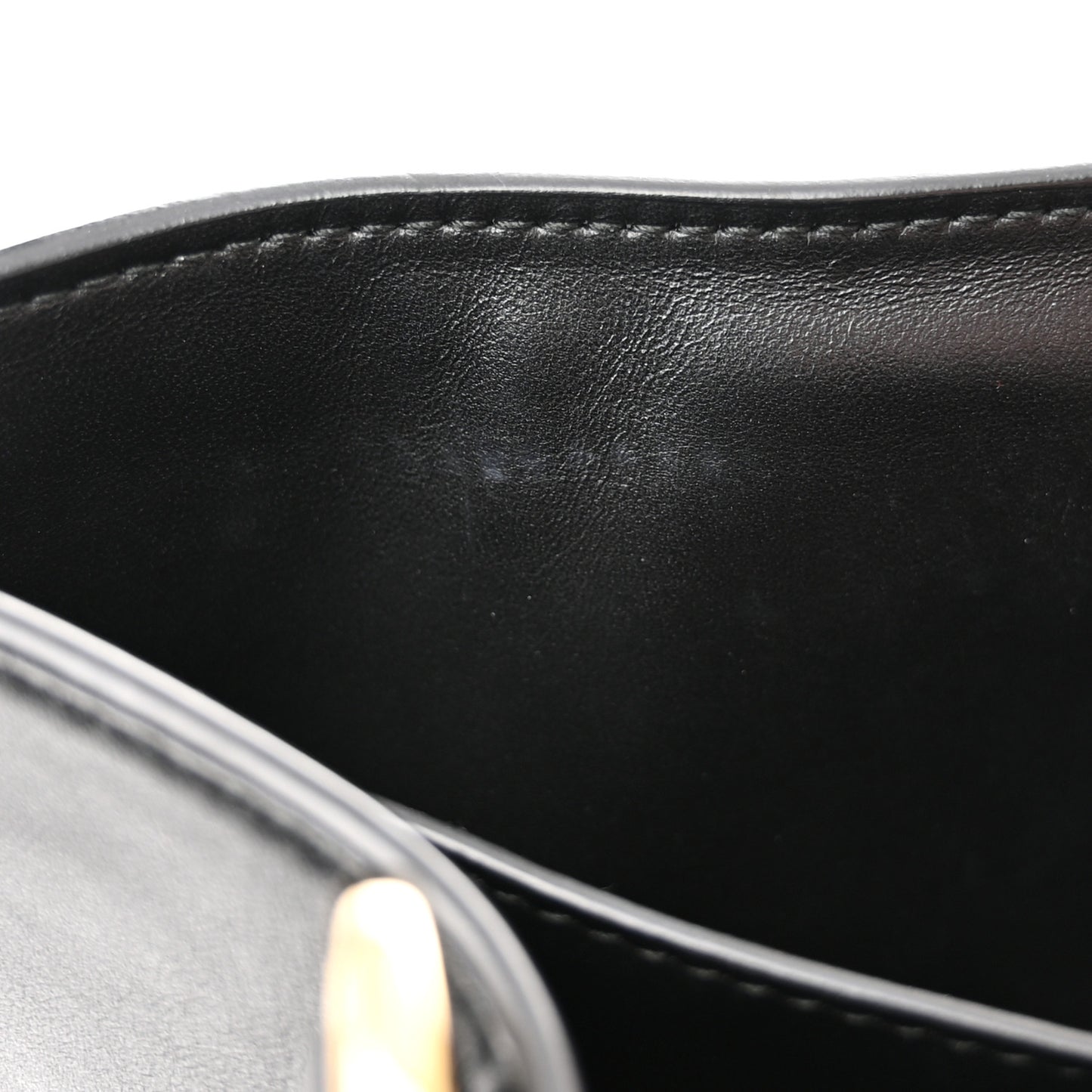 Calfskin Thea Top Handle Bag Black