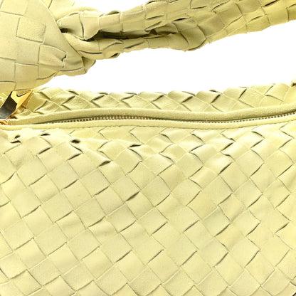 Bottega Veneta Suede Calfskin Intrecciato Teen Jodie Hobo Lemon Wash 7 of 9