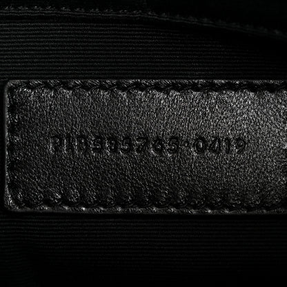 Saint Laurent Calfskin Musical Notes Zip Pouch Black 7 of 11