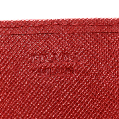 Prada Saffiano Fiocco Bow Continental Wallet Fuoco 8 of 10