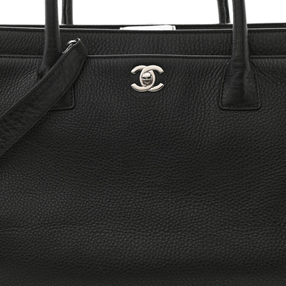 Chanel Calfskin Cerf Executive Shopper Tote Black 8 of 15