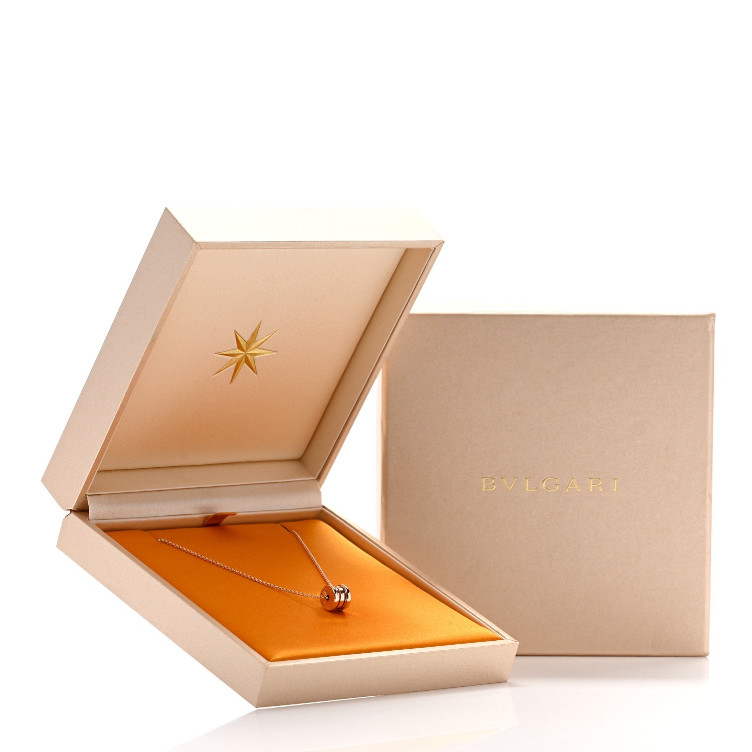 Bulgari 18K Rose Gold Mini B.Zero1 Pendant Necklace 7 of 7