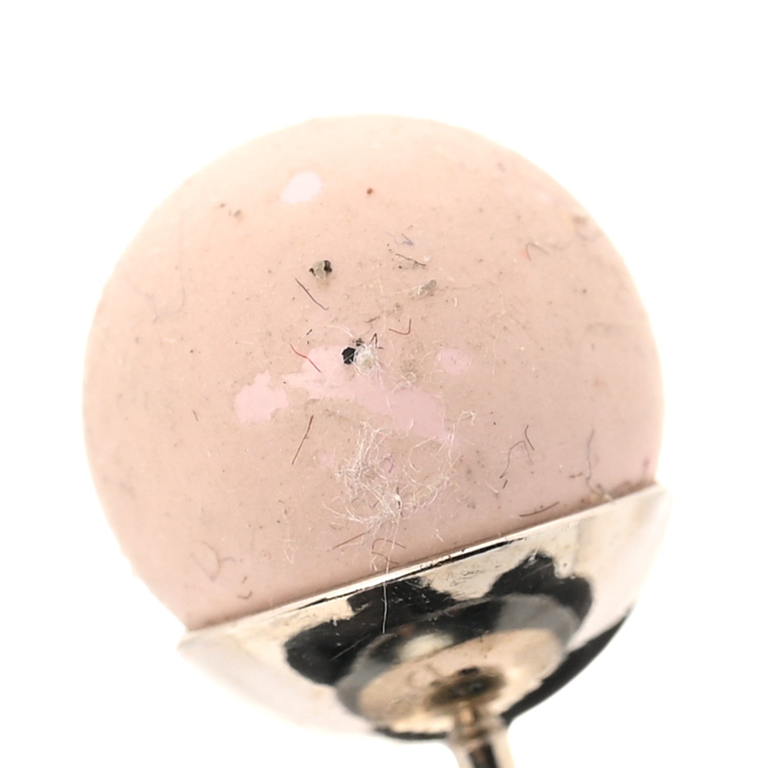 Christian Dior Pearl Mise En Dior Tribal Earrings Pink Grey 5 of 5