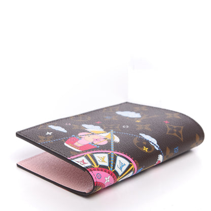 Louis Vuitton Monogram 2020 Christmas Animation Big Wheel Passport Cover Rose Ballerine 3 of 8