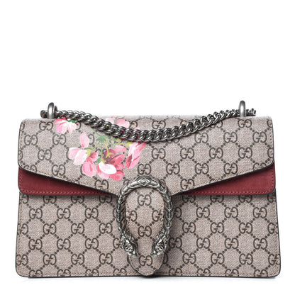 Gucci GG Supreme Monogram Blooms Small Dionysus Shoulder Bag Beige Multicolor Dry Rose 1 of 12