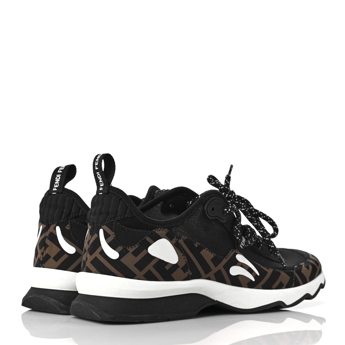 Technical Mesh Lycra FFreedom Patchwork Sneakers 41 Black Tobacco