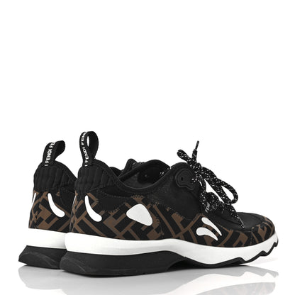 Fendi Technical Mesh Lycra FFreedom Patchwork Sneakers 41 Black Tobacco 4 of 7