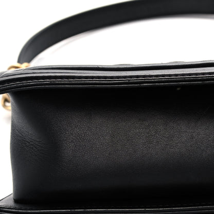 Chanel Calfskin Caviar Suede Chevron New Medium Boy Flap Black 14 of 17