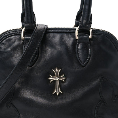 Chrome Hearts Calfskin Cross Embellished Slouchy Mo Black 7 of 9
