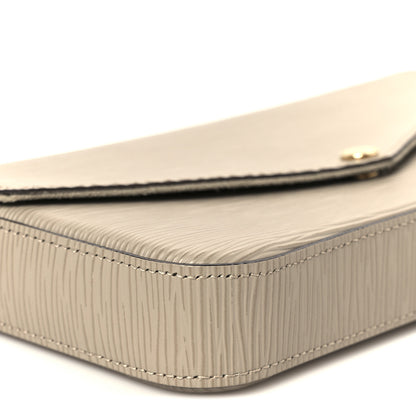 Louis Vuitton Epi Felicie Pochette Chain Wallet Galet 14 of 15