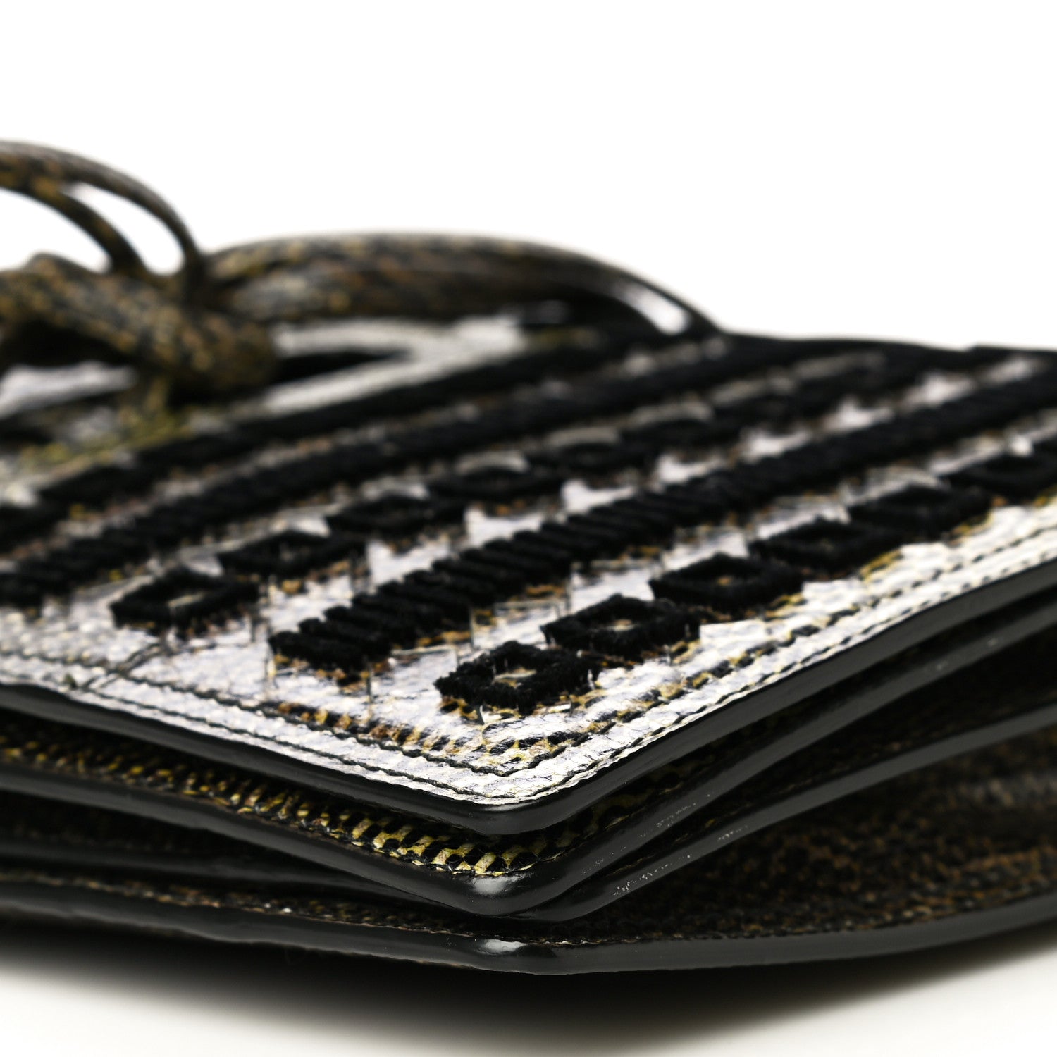 Bottega Veneta Karung Velvet Intrecciato Full-Flap Tie Clutch Crossbody 9 of 11
